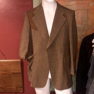 Beautiful warm vintage suede and wool men’s suit jackets